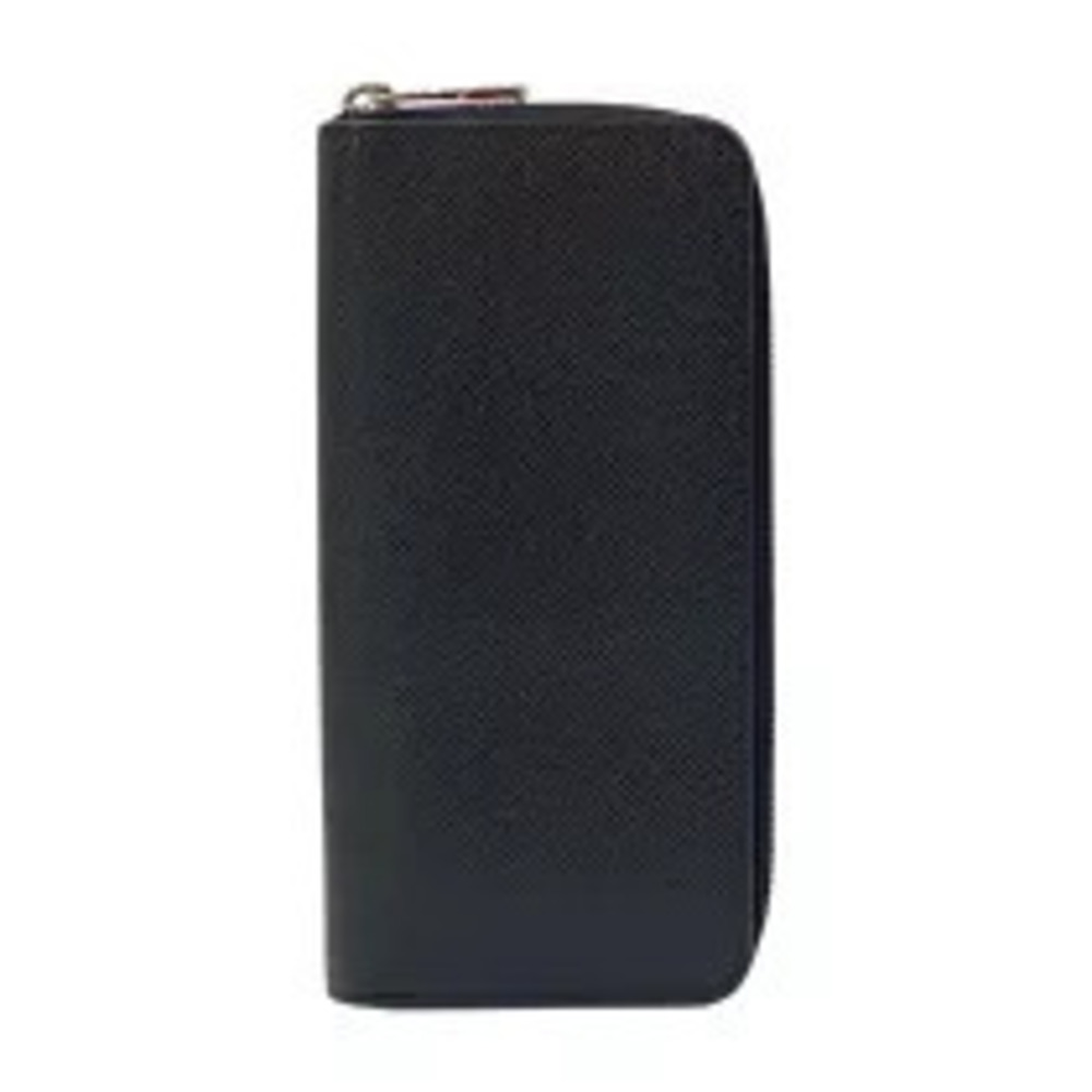 Louis Vuitton Zippy Wallet Vertical Black Taiga Leather Long